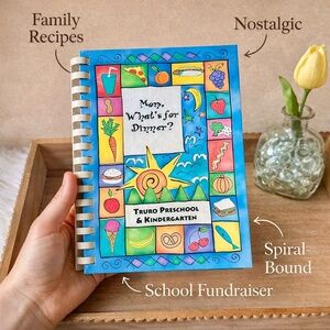 📚3 for $15 | Mom What’s for Dinner Preschool Kindergarten Spiral Cookbook